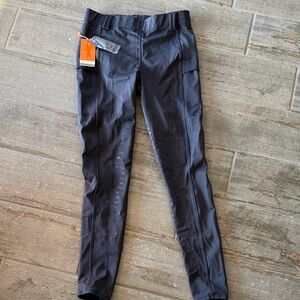 Women's dark navy Riding Breeches Leggings with Silicone Grip